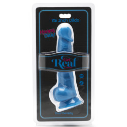 Get Real TOYJOY Gode Happy Dick 14 x 3.8 cm Bleu